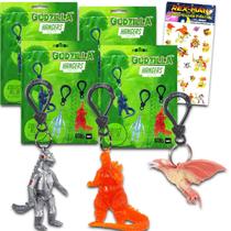 Pacote com 4 bolsas Party Favors Godzilla Blind com bonecos Pacote com 4 bolsas Party Favors Godzilla Blind com bonecos