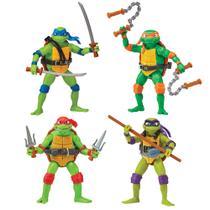 Pacote com 4 bonecos de ação Teenage Mutant Ninja Turtles