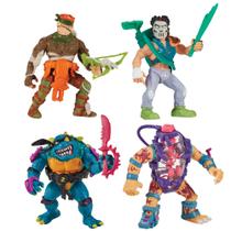 Pacote com 4 bonecos de ação Teenage Mutant Ninja Turtles