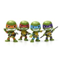 Pacote com 4 bonecos de ação The Loyal Subjects Teenage Mutant Ninja Turtles