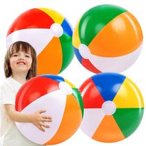 Pacote com 4 brinquedos de piscina infláveis Beach Ball JOYIN de 20 cm