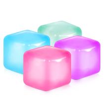 Pacote com 4 brinquedos Squishy Fidget APLIST Stress Cube para crianças/adultos Pacote com 4 brinquedos Squishy Fidget APLIST Stress Cube para crianças/adultos