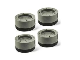 Pacote com 4 calços de borracha para pés de máquina de lavar, antivibração e anti-deslocamento, para evitar movimentação