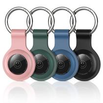 Pacote com 4 Capa de silicone AirTag Holder para Apple AirTags 2021