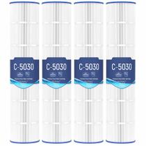 Pacote com 4 cartuchos de filtro de piscina Grefilt C5030 Replacement