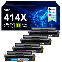 Pacote com 4 Cartuchos de Toner Asoih 414X de Alta Capacidade para HP 414A Pacote com 4 Cartuchos de Toner Asoih 414X de Alta Capacidade para HP 414A