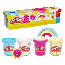 Pacote com 4 Clay Set Play-Doh Confetti Putty para jogos criativos