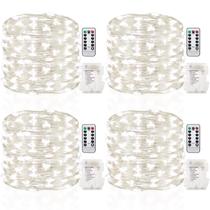 Pacote com 4 controles remotos com bateria LED Fairy Lights GDEALER de 5 m 50