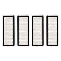 (Pacote com 4) Filtro HEPA de substituição Qrevo S para aspirador Roborock Robot