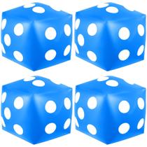 Pacote com 4 Game Dice Mototo, Jumbo, inflável, 32 cm, azul