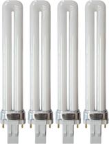 (Pacote com 4) Lâmpada CFL KOR PL13S/27/ECO 13W 120V T4-2 pinos