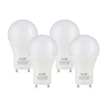 (Pacote com 4) Lâmpadas LED KOR GU24 A19 9,5 W 800 lm 4000 K