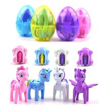Pacote com 4 ovos de Páscoa Unicorn Deformation QINGQIU para crianças Pacote com 4 ovos de Páscoa Unicorn Deformation QINGQIU para crianças