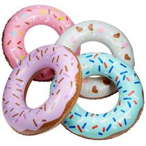 Pacote com 4 Pool Floats Playbees Sprinkle Donut para crianças de 50 cm