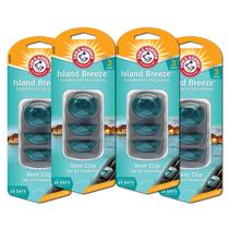 Pacote com 4 purificadores de ar para carros Arm & Hammer Island Breeze