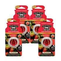 Pacote com 4 purificadores de ar para carros Yankee Candle Macintosh Pacote com 4 purificadores de ar para carros Yankee Candle Macintosh