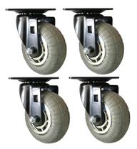 Pacote com 4 rodízios Headbourne Designer, 4 com capacidade de 100 kg