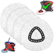 Pacote com 4 substitutos Mop Heads para o sistema O-Cedar Easy Wrin Spin