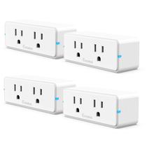 Pacote com 4 tomadas Bluetooth WiFi Smart Plug Govee Dual 15A
