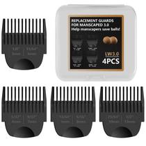 Pacote com 4 Trimmer Guards para cortador de grama Manscaped 3.0 com organizador Pacote com 4 Trimmer Guards para cortador de grama Manscaped 3.0 com organizador