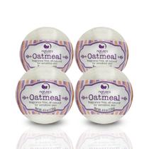 Pacote com 4 unidades de 130 ml de aveia Bath Bomb Nature's Beauty Pacote com 4 unidades de 130 ml de aveia Bath Bomb Nature's Beauty
