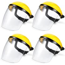 Pacote com 4 unidades Safety Face Shield Tellegloww para trituração e corte