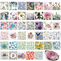 Pacote com 40 guardanapos florais de decoupage Crtiin de 33 cm DIY Craft