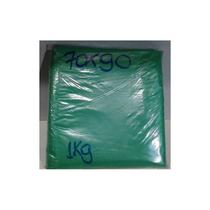 Pacote Com 4kg Da Sacola Reciclada 70 X 90 - Verde Reciclada
