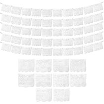 Pacote com 5 bandeiras Papel Picado Banner Fiesta Wraps brancas - 10 bandeiras Pacote com 5 bandeiras Papel Picado Banner Fiesta Wraps brancas - 10 bandeiras