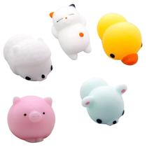 Pacote com 5 brinquedos fofos para animais, conjunto para al Pacote com 5 brinquedos fofos para animais, conjunto para al
