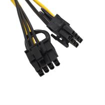 (pacote com 5) Cabo divisor de energia PCI-e de 6 pinos a 2x 6+2 pinos Pcie Pci Express 5x