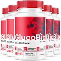 (Pacote com 5) Cápsulas GlucoBio - Comprimidos oficiais da Gluco Bio Support (Pacote com 5) Cápsulas GlucoBio - Comprimidos oficiais da Gluco Bio Support