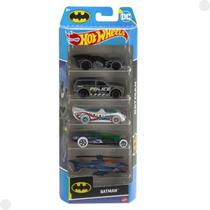 Pacote Com 5 Carros 1:64 Hot Wheels The Batman 1806 - Mattel Pacote Com 5 Carros 1:64 Hot Wheels The Batman 1806 - Mattel