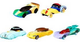 Pacote com 5 carros Toy Hot Wheels Disney Princess Character
