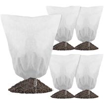 Pacote com 5 coberturas para plantas da Gardzen, proteção contra congelamento 79x102 cm