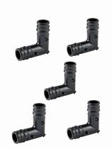 (Pacote com 5) Encaixe de expansão EFIELD Poly PPSU Pex-A, 25 mm x 25 mm, cotovelo de 90 graus