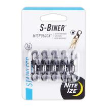 Pacote com 5 mosquetões Nite Ize S-Biner MicroLock em aço inoxidável