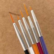 Pacote com 5 Pincéis pontas finas multiuso básico - Filó Modas