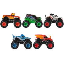 Pacote com 5 unidades da Toy Monster Jam Official Pit Party, escala 1:64