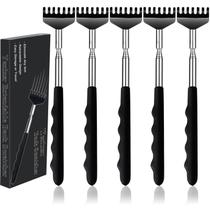 Pacote com 5 unidades portáteis de metal extensível Back Scratcher Yexixsr Pacote com 5 unidades portáteis de metal extensível Back Scratcher Yexixsr