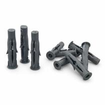 Pacote com 50 Buchas 10mm Cinza Escuro Para Alvenaria e Instalação de Móveis Leves Pacote com 50 Buchas 10mm Cinza Escuro Para Alvenaria e Instalação de Móveis Leves