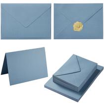 Pacote com 50 cartões e envelopes Dusty Blue A7, 13x18 cm