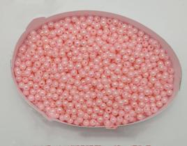 Pacote com 50 gramas miçangão rosa leitoso Pacote com 50 gramas miçangão rosa leitoso