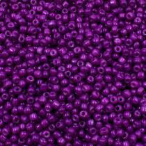 Pacote com 50 gramas miçangão roxo leitoso Pacote com 50 gramas miçangão roxo leitoso