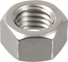 Pacote com 50 unidades com acabamento em aço inoxidável Hex Nut Hillman de 13 mm