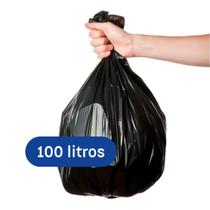 Pacote com 50un de Sacos De Lixo 100 Litros Profissional Prático Custo benefício