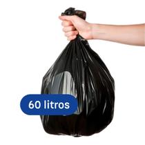 Pacote com 50un de Sacos De Lixo 60 Litros De Qualidade e Versátil para Condomínios e Comércios