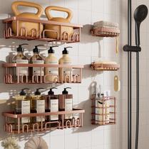 Pacote com 6 adesivos impermeáveis Veken à prova de ferrugem Shower Caddy Pacote com 6 adesivos impermeáveis Veken à prova de ferrugem Shower Caddy