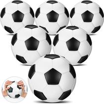 Pacote com 6 bolas de futebol Jenaai de espuma macia, preto e branco Pacote com 6 bolas de futebol Jenaai de espuma macia, preto e branco