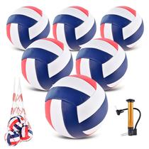 Pacote com 6 bolas de voleibol ELKCIP tamanho 5, conjunto de bolas macias impermeáveis Pacote com 6 bolas de voleibol ELKCIP tamanho 5, conjunto de bolas macias impermeáveis